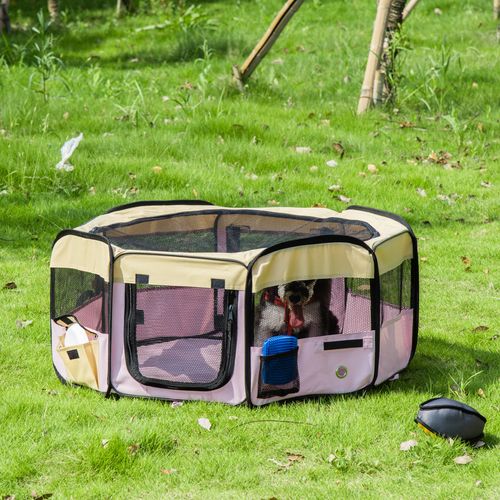 Fabric Rabbit Playpen in Pink - Small