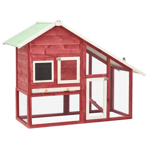 Deluxe Solid Firwood Rabbit Hutch - Spacious & Durable Haven for Your Pets