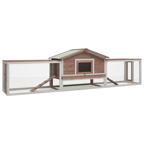 Deluxe Solid Wood Rabbit Hutch - Spacious, Weather Resistant & Easy to Maintain!