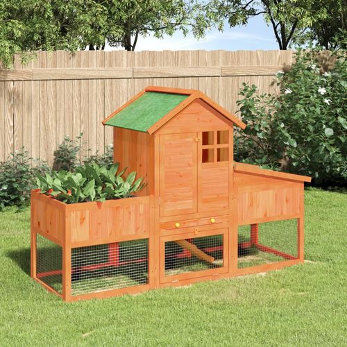 Premium Solid Wood Rabbit Hutch - Spacious and Stylish for Your Pets!