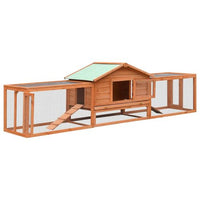 Deluxe Solid Wood Rabbit Hutch - Spacious, Weather Resistant & Easy to Maintain!