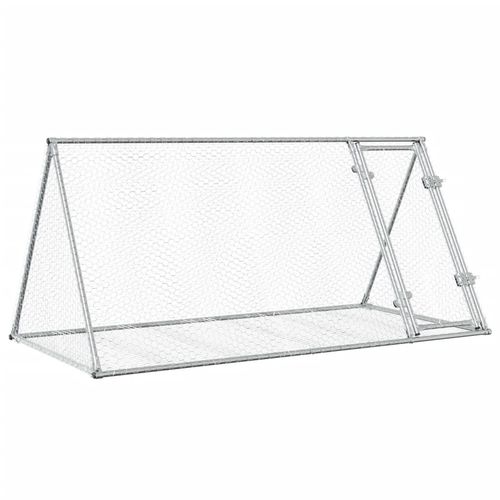 Deluxe Galvanized Steel Rabbit Hutch - Secure & Spacious for Happy Pets!