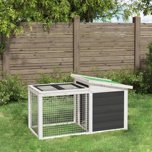 Deluxe Solid Wood Rabbit Hutch - Stylish & Spacious for Happy Pets!