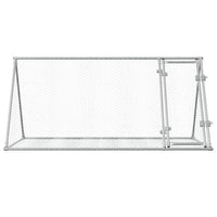 Deluxe Galvanized Steel Rabbit Hutch - Secure & Spacious for Happy Pets!